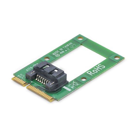Adaptador mSATA a SATA para Disco Duro o SSD - Tarjeta Conversora Mini SATA a SATA