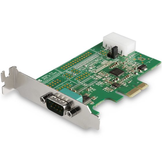 Tarjeta PCI Express Adaptadora de 1 Puerto Serie RS232 - Tarjeta Controladora Serial PCIe RS232 - PCIe a DB9 UART16950 - Tarjeta