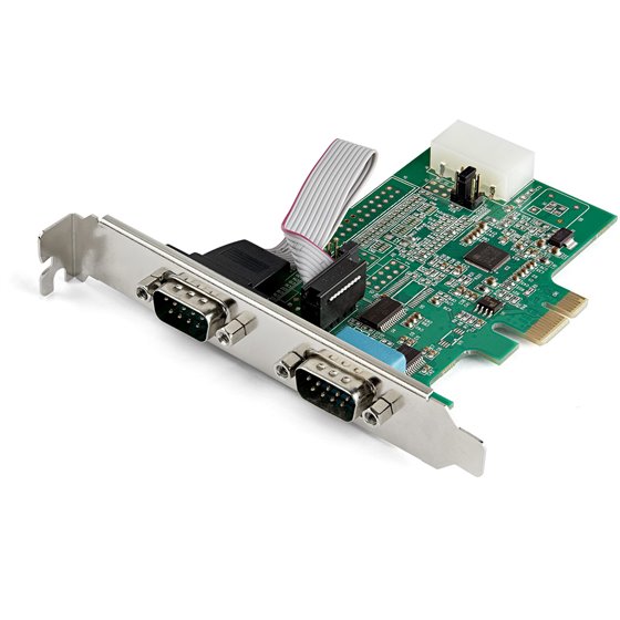 Tarjeta PCI Express Adaptadora de 2 Puertos Serie RS232 - Tarjeta Controladora Serial PCIe RS232 - PCIe a DB9 UART16950 - Tarjet