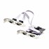 Tarjeta Serie PCI Express de 4 Puertos DB9 - Serial RS232/RS422/RS485 - TAA - UART 16C1050 - ESD de Nivel 4 - con Brackets de Pe