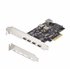 Tarjeta PCIe de 5 Puertos USB de 10Gbps 4x USB-C / 1x USB-A - Hub Concentrador Interno USB 3.2 de 10Gbps - Tarjeta PCI Express 4