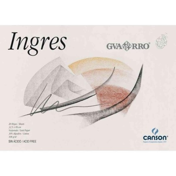 Bloc Encolado CANSON Ingres Din-A3+ 108 g. x20 Hojas
