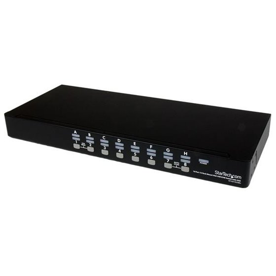 Conmutador Switch KVM 1U OSD y Cables 16 puertos USB A Vídeo VGA HD15