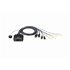 Switch KVM formato cable DisplayPort USB de 2 puertos selector remoto de puerto