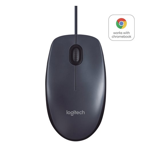 B100 ratón Oficina Ambidextro USB tipo A Óptico 800 DPI