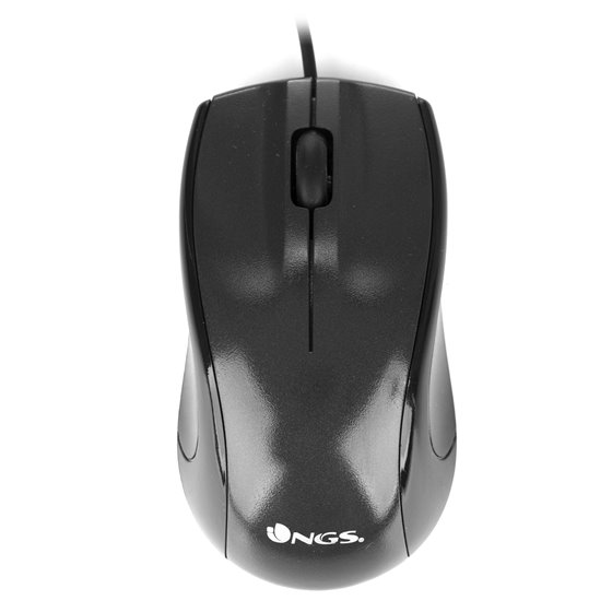 Black Mist ratón Oficina mano derecha USB tipo A Óptico 800 DPI