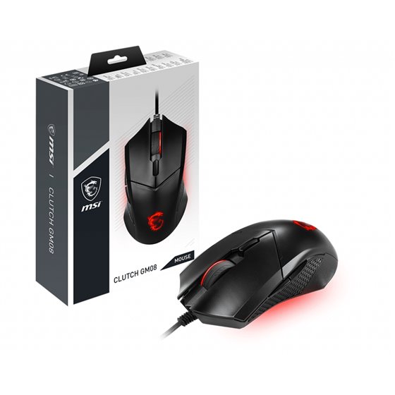 Clutch GM08 ratón Juego Ambidextro USB tipo A Óptico 4200 DPI