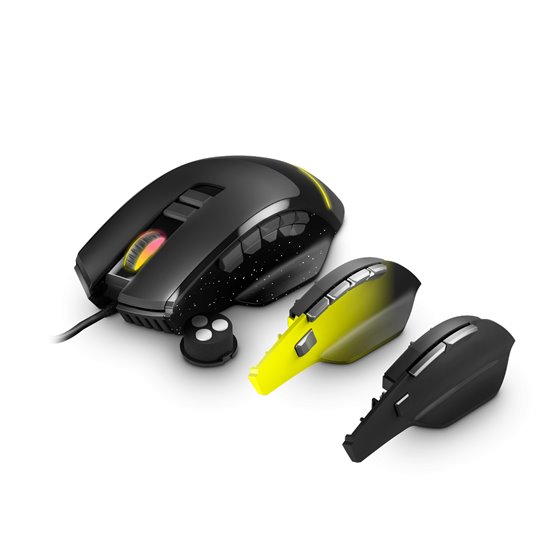 ESG M5 Triforce ratón Juego mano derecha USB tipo A Óptico 10000 DPI