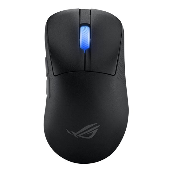 ROG Keris II Ace Wireless AimPoint Black ratón Juego mano derecha RF Wireless + Bluetooth + USB Type-A Óptico 42000 DPI