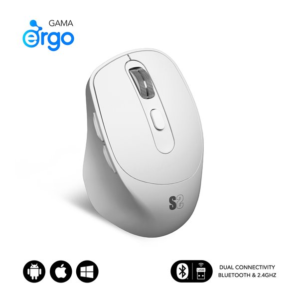 Ratón CURVE ERGO DUAL MOUSE BATTERY BLACK