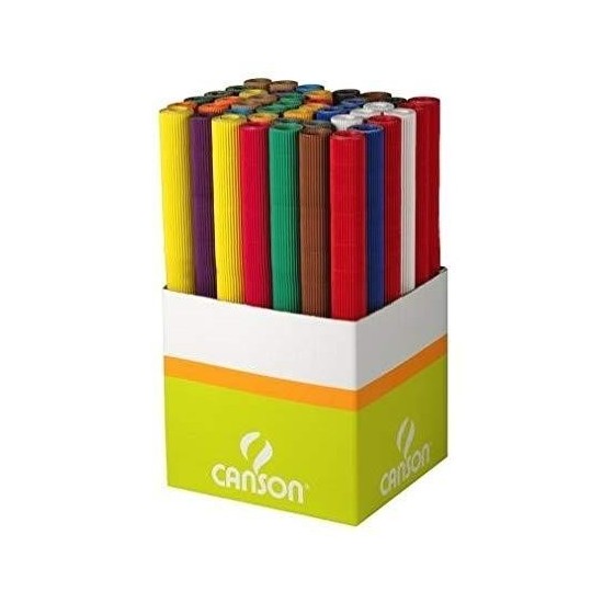 Cartón Ondulado CANSON 300 g/m2 Rollo 50 cm. x 70 cm. Expositor