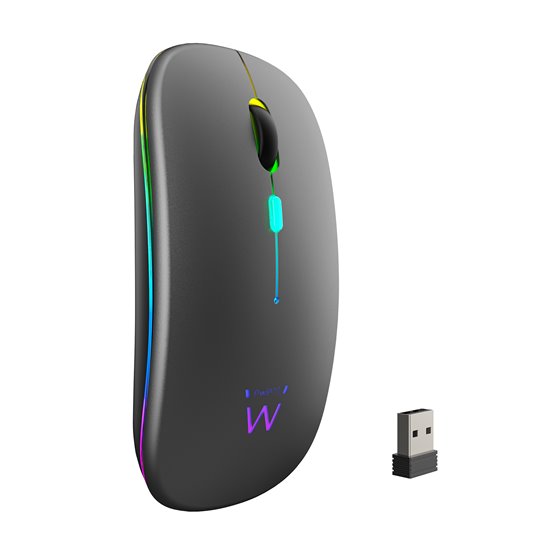 EW3242 ratón Universal Ambidextro RF Wireless + Bluetooth Óptico 1600 DPI