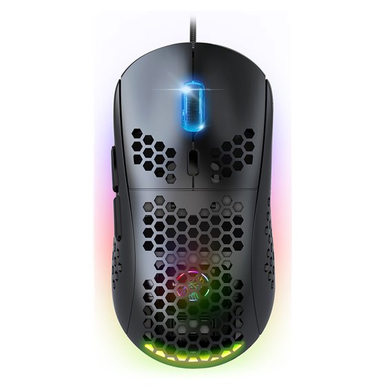 PRO-M4 DARK ratón Juego mano derecha USB tipo A Óptico 12800 DPI