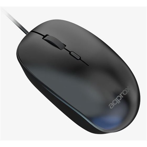 APPXM100 ratón Hogar Ambidextro USB tipo A Óptico 1600 DPI