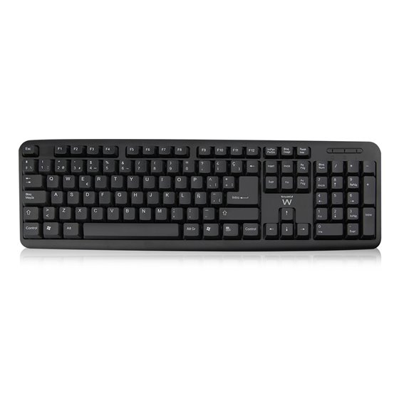 EW3109 teclado Universal USB QWERTY Español Negro