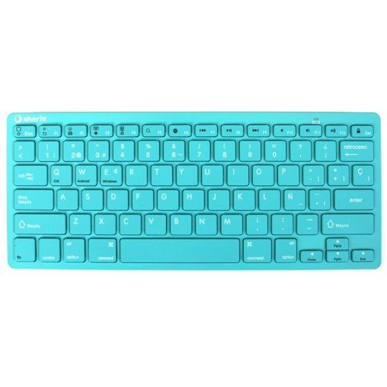 Teclado Wireless Inalámbrico Colors edition Turquesa