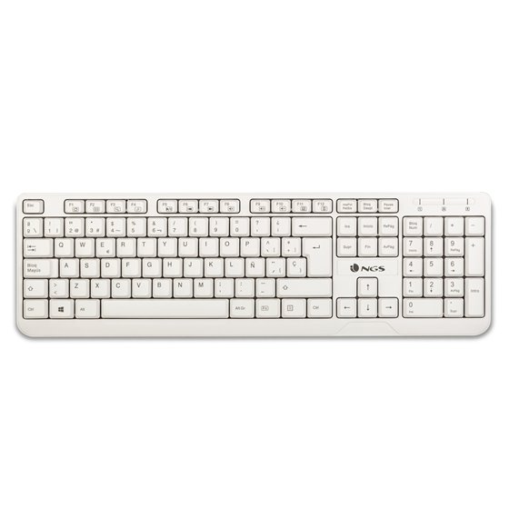 Spike teclado USB QWERTY Blanco