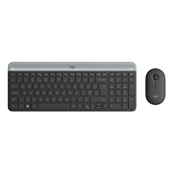 920-009198 teclado Ratón incluido Universal RF inalámbrico QWERTY Español Grafito