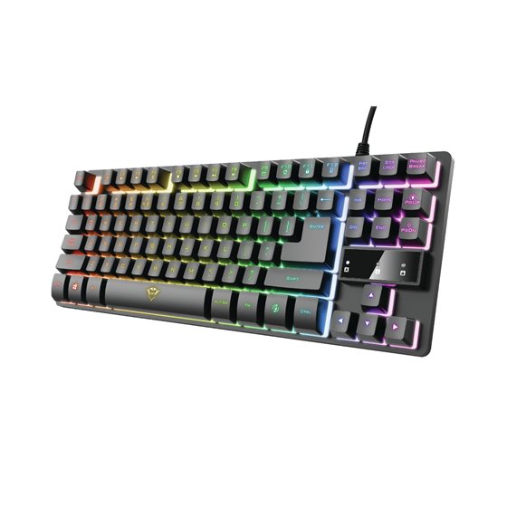 GXT 833 Thado teclado Juego USB Español Negro, Plata