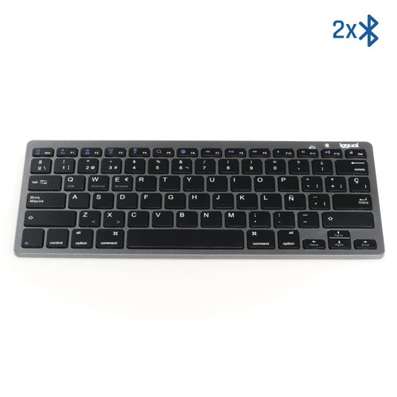 Teclado Bluetooth Slim TKL-BT negro 2 canal