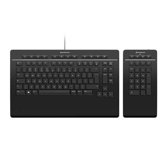 Keyboard Pro with Numpad teclado Oficina USB Negro