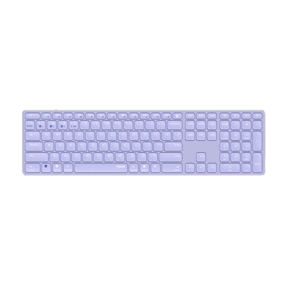 E9800M teclado Universal Bluetooth QWERTY Púrpura