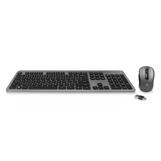 EW3272 teclado Ratón incluido Universal RF inalámbrico QWERTY Español Negro