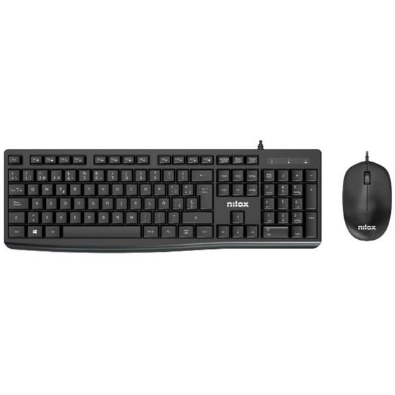NXKME0012 teclado Ratón incluido Universal USB QWERTY Español Negro