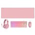 MCP-RGB3, Pack Gaming Teclado Fixed RGB + Ratón Gaming RGB Flow 3200 DPI + Auriculares Over-Ear RGB + Alfombrilla XXL, Rosa, Idi