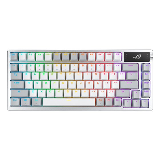 ROG Azoth teclado Juego RF Wireless + Bluetooth QWERTY Blanco