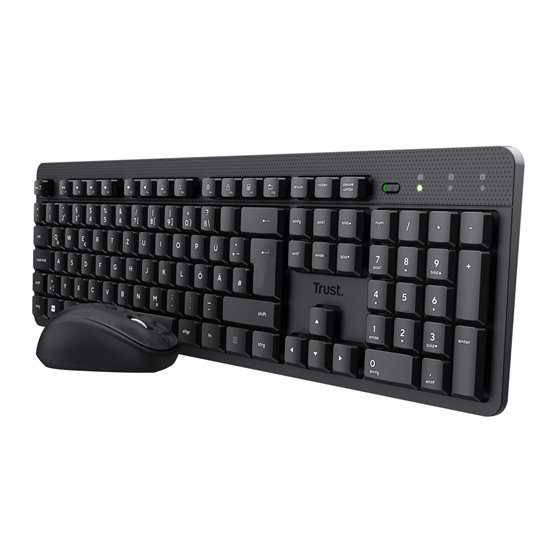 TKM-360 teclado Ratón incluido Oficina RF inalámbrico QWERTY Español Negro