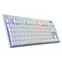 K621W-RGB-SP RD teclado Juego USB + RF Wireless + Bluetooth QWERTY Español Plata, Blanco
