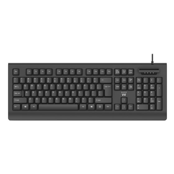 EW3286 teclado Universal USB QWERTY Español Negro