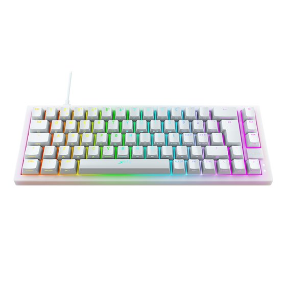 K5 COMPACT RGB teclado Juego USB QWERTY Español Negro, Blanco