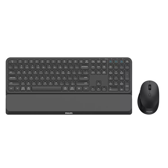 6000 series SPT6607B/16 teclado Ratón incluido Universal RF Wireless + Bluetooth Negro
