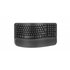 Wave Keys, teclado ergonómico inalámbrico con reposamanos acolchado, escritura cómoda y natural, Easy-Switch, Bluetooth, Logi Bo