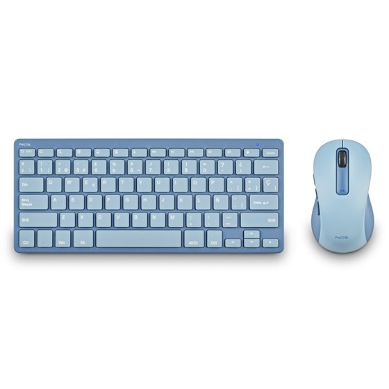 FANTASY (QUERTY, ES) teclado Ratón incluido Universal RF Wireless + Bluetooth QWERTY Español Azul