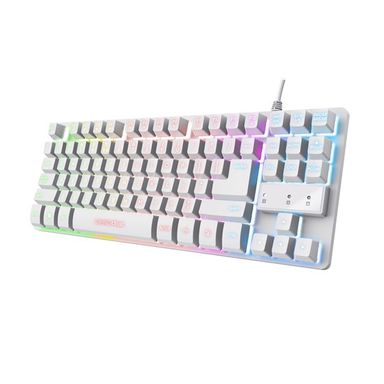 GXT 833W Thado teclado Juego USB QWERTY Español Blanco