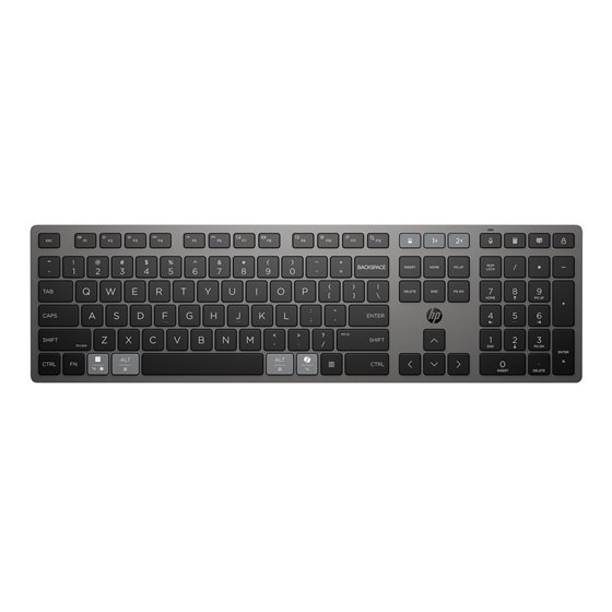 Teclado inalámbrico recargable multidispositivo 725