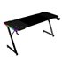 MGD-X160RGB, Mesa Gaming Ergonómica, Iluminación ARGB con Mando, Fibra de Carbono, Alfombrilla XXL, Soporte Auriculares y Bebida