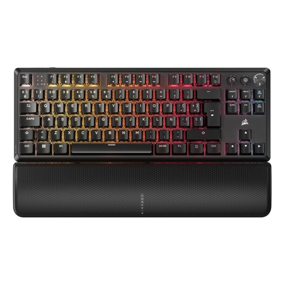 K70 CORE TKL WIRELESS RGB teclado Juego RF inalámbrica + USB QWERTY Español Negro