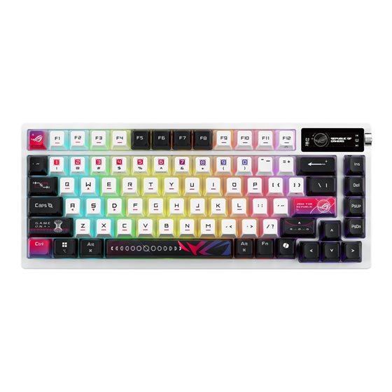 ROG Azoth X teclado Juego USB + RF Wireless + Bluetooth Negro, Blanco
