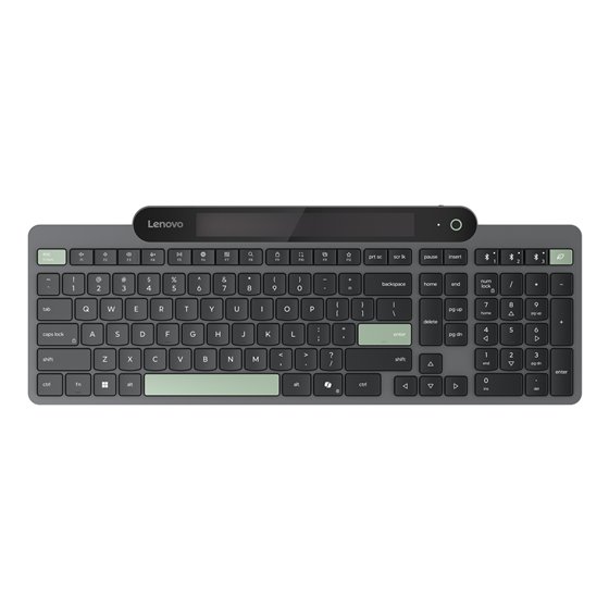 Self-Charging Bluetooth (ES 172) teclado Hogar / Oficina Español Negro, Verde