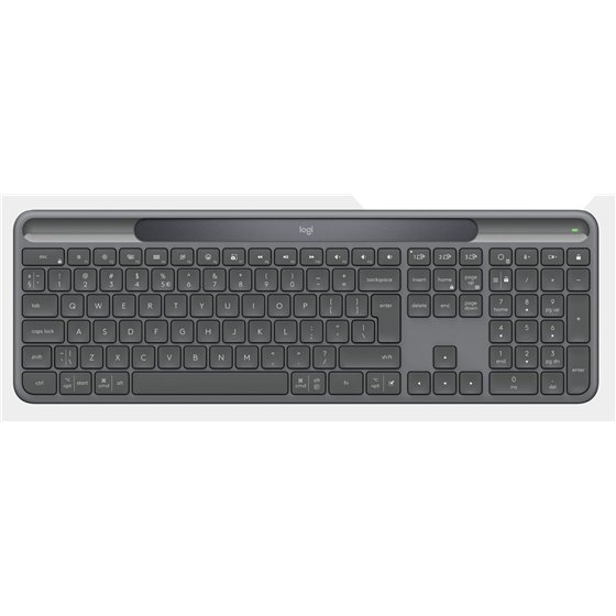 Signature Slim Solar+ K980 for Business teclado Universal RF Wireless + Bluetooth QWERTY Español Grafito