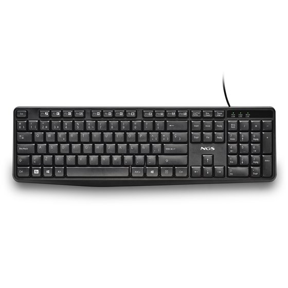 FUNKY V4 (QUERTY, ES) teclado Hogar / Oficina USB QWERTY Español Negro