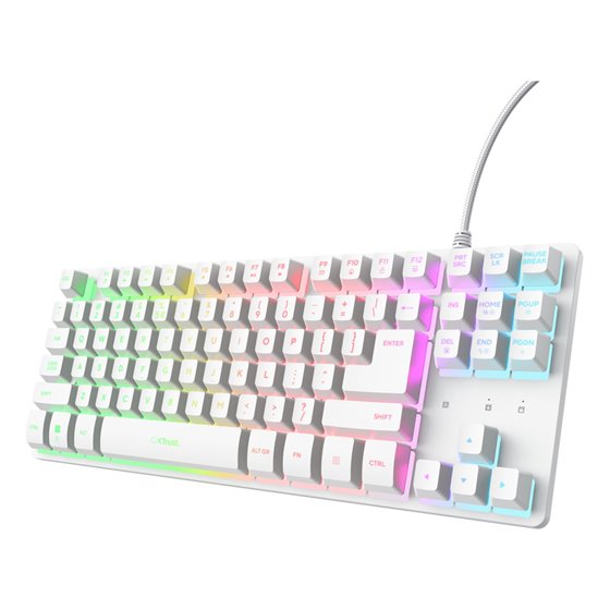 GXT 833W Thado TKL teclado Juego USB QWERTY Español Blanco