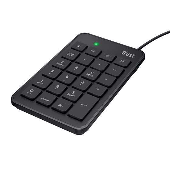 22221 teclado numérico Portátil/PC USB Negro