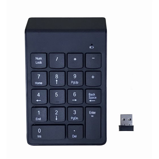 KPD-W-02 teclado numérico Portátil/PC Bluetooth Negro