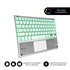 Teclado Bluetooth Smart Backlit BT Keyboard Touchpad Silver