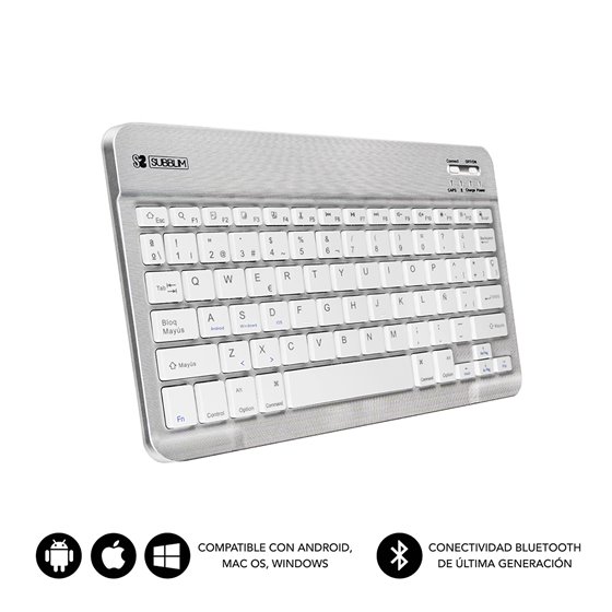 Teclado Bluetooth Smart BT Keyboard Silver